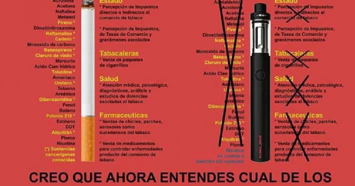 Necesitamos poder vapear porque es mas sano que el cigarrillo y salva vidas