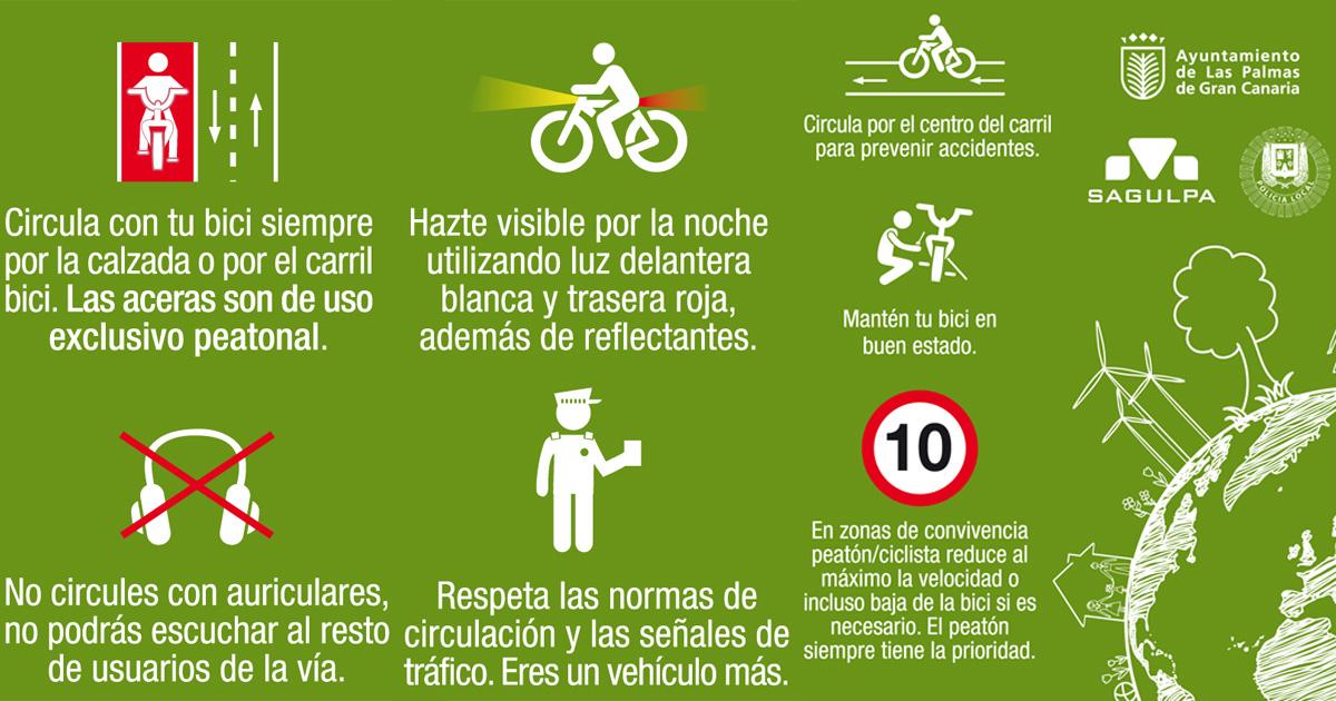Los ciclistas deberían respetar las normas en ciudades como Las Palmas de Gran Canaria.